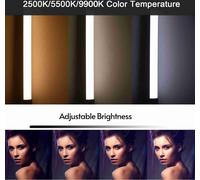 Lampe tubulaire LED RVB, lampe vidéo LED RVB, bâton lumineux RVB pour la photographie, lampe tubulaire rechargeable, lampe tubulaire portable pour la photographie