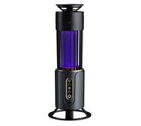 Lampe tue-moustiques professionnelle pour extérieur, camping, intérieur, bureau, maison, dortoir, piège à insectes silencieux rechargeable par USB pour bébé pendant la grossesse (gris foncé, version