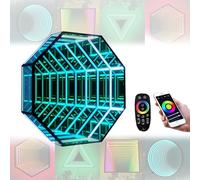 Lampe Tunnel à Miroir Infini LED, Décoration Fête Sensorielle, Lampe Tunnel à Miroir Infini, Lumière Sensorielle Infinie pour Maison, Le Salon, La Décoration De Fête A-30cm/11.8"