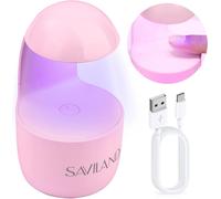 Lampe U V Ongles Gel, 24w Séchage Ultra Rapide Lampe Led Professionnel, Précis, Efficace Séchoir À Ongles Portable Pour Nail Art, Vernis Semi Permanent, Gummy Base Pose American (Rose)