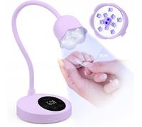 Lampe U V Ongles Gel 30W Lampe U V Led Portable Pour Vernis À Ongles Gel, Lampe Pose A Ongle Professionel Pour Séchage Rapid (Viol
