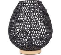 Lampe œuf corde noire 35 cm - Table Passion - Noir - Métal Autre G