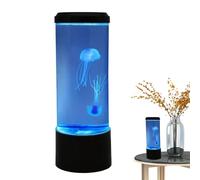 Lampe USB méduse veilleuse - Mode sept couleurs, éclairage d'ambiance LED, mini aquarium électrique, ambiance de vie décorative | Lampe de table à changement de couleur avec simulation de mouvement do