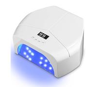 Lampe UV 298W 72 LED auto minuterie 4 modes plancher amovible | Professionnel Sèche Automatique,Lampe UV Ongles gel ,72 LED,4 réglages de minuterie:10/30/60/90 S,plancher est amovible.