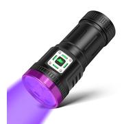 Lampe UV 45W Rechargeable USB - Lampe Torche uv Puissante à 9 Coeurs LED 395nm, Lumière Noire pour Détection Urines, Durcissement Résine, Scorpions, Roches, Fuites AC, Poux de Lit, Traces de Sang