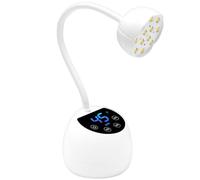 Lampe UV à col de cygne rechargeable sans fil pour vernis à ongles gel avec 3 capteurs automatiques UV LED séchage rapide