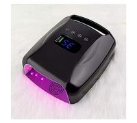 Lampe UV à LED sans fil ongles Machine de manucure séchage des rechargeable professionnelle 96W for la cure vernis gel portable Écran LCD(Grey)