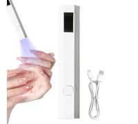 Lampe UV à main pour ongles, petit gel UV, lampe à polir, affichage LED, séchoir portable rechargeable avec 2 minuteries pour femmes, filles, extension rapide des ongles, outil professionnel de
