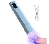 Lampe UV à main pour ongles, petit gel UV, lampe à polir, affichage LED, séchoir portable rechargeable avec 2 minuteries pour femmes, filles, extension rapide des ongles, outil professionnel de