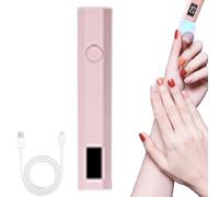 Lampe UV à ongles unique - Petit stylo lumineux pour ongles, 180 mAh, petits ongles UV, 10,2 x 1,9 x 1,8 cm - Lampe portable sans fil avec 2 minuteurs pour femmes