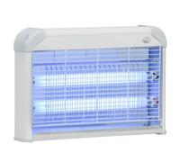 lampe uv anti-insectes Outsunny Plastique 37.5x8.5x26.5cm Gris clair