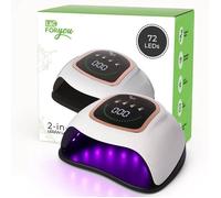 Lampe Uv Led Ongles 72 Led, Capteur Auto, 4 Minuteurs, Base Amovible, Écran Lcd - Manucure & Pédicure Pro.