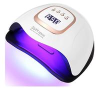 Lampe Uv Led Ongles Gel,380W Professionnel Sèche Automatique,81 Lumières Séchage Rapide,Grand Lcd Ecran,4 Minuteries 10S/30S/60S/9