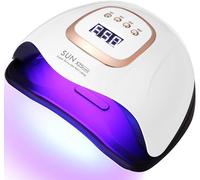Lampe Uv Led Ongles Gel, 380W Professionnel Sèche Automatique, 81 Lumières Séchage Rapide, Grand Lcd Ecran, 4 Minuteries 10S/30S