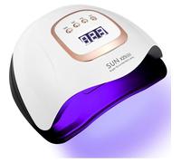Lampe UV LED Ongles Gel - 380W Professionnel Sèche Ongles Automatique - 81 LED Lampe - Grand LCD Ecran - 4 Minuterie 10/30/60/99s