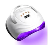 Lampe UV/LED Ongles Gel 380W Professionnelle - avec 81 Perles LED, Capteur Automatique, 4 Minuteries - Séchage Rapide pour Manucure à Domicile et Salon (Blanc)