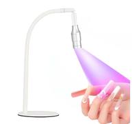 Lampe Uv Led Pour Ongles, Mini Lampe Uv 5 W Pour Extensions D'Ongles, Lampe De SéChage Portable Pour Manucure, Lampe De SéChage Col De Cygne Rotative à 360°, Lampe De SéChage Flash Pour Nail Art