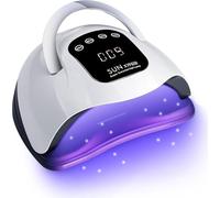 Lampe UV LED professionnelle 320 W pour ongles en gel avec 72 perles de lampe, écran tactile 4 minuteries et capteur automatique, idéal pour salon à domicile, technologie de séchage rapide pour des