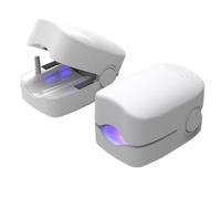 Lampe UV LED professionnelle pour traitement des champignons des ongles, séchoir à ongles à double source de lumière avec minuterie pour le durcissement du vernis gel (blanc)