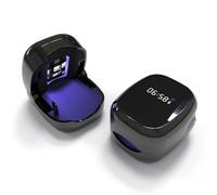 Lampe UV LED professionnelle pour traitement des champignons des ongles, séchoir à ongles à double source de lumière avec minuterie pour durcissement du vernis gel (LCD Premium Noir)