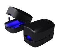 Lampe UV LED professionnelle pour traitement des champignons des ongles, séchoir à ongles à double source de lumière avec minuterie pour le durcissement du vernis gel (noir)