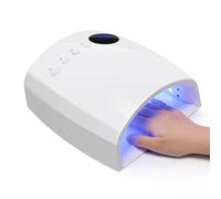 Lampe UV LED rechargeable sans fil for ongles, sèche-ongles avec 4 modes de minuterie, lampe manucure professionnelle batterie 7500 mAh(WE)