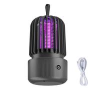 Lampe UV Moustique Rechargeable 1200mAh, Piège Physique à Poser Table