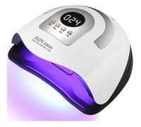 Lampe Uv Ongles Gel, 380W 81 Led Lumières Séchage Rapide, Professionnel Sèche Automatique Machine, Grand Lcd Ecran, 4 Minuteri[O19]