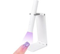 Lampe Uv Ongles Gel,Mini Lampe À Ongles Led Uv Portable Avec Support,Rechargeable Par Usb Avec 2 Modes De Minuterie,Séchoir À Ongles Rapide Pour Vernis Semi Permanent