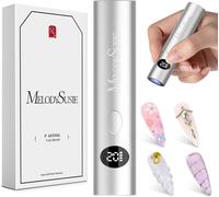 Lampe Uv Ongles Gel, Mini Rechargeable Lampe Uv Sèche Ongles À Coquille Métallique Avec 2 Minuteries, Lampe À Ongles Professionnel Avec Affichage Led À Capteur Automatique