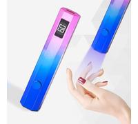 Lampe UV portable pour ongles en gel, mini lampe UV rechargeable avec écran LED, séchage rapide pour nail art 3D à domicile