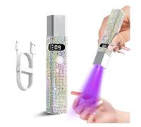 Lampe UV portative for ongles en gel à LED diamant 3 W forme de stylo rechargeable Sèche-ongles avec écran d'affichage