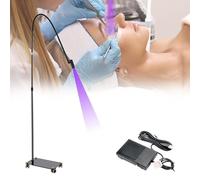 Lampe Uv Pour Extensions De Cils, Lampe à Cils Avec PéDale, SéChage De La Colle En 2 à 3 Secondes, SèChe-Ongles Led, Pour Les ProthéSistes Ongulaires Professionnels, Utilisation En Salon De,Black