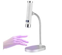 Lampe UV pour ongles - ABS alliage 12,8 cm | Sèche-ongles rechargeable sans fil écran LED | Mini four à ongles portable lampe torche LED séchage rapide vernis gel reconstruction extension