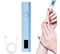 Lampe UV pour ongles en gel - Lampe UV rechargeable - Petit stylo d'affichage LED pour ongles - 2 minuteurs - Sèche-colle portable - Lampe professionnelle sans fil pour femme
