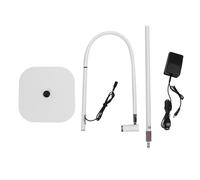 Lampe UV pour Ongles, Lampe UV 6 W pour Ongles en Gel avec Col de Cygne et Pince, Mise au Point LED Rechargeable, Lampe Réglable, Tuyau Extensible, Lampe UV pour Salon de