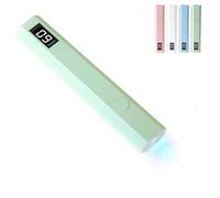 Lampe UV pour ongles, lampe UV portative pour ongles en gel, lampe à ongles LED UV sans fil, lampe à ongles UV à séchage rapide, sèche-ongles portable pour bricolage personnel à domicile (Vert)