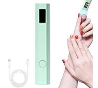 Lampe UV pour ongles - Petit stylo rechargeable, écran LED léger | 2 minuteries Sèche-cheveux colle sans fil pour femmes autocollants professionnels équipement beauté objet pièce outil partie