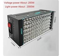 Lampe UV pour Résine Lampe de polymérisation UV 365 nm, 395, 405, lumière ultraviolette LED for le durcissement la colle, résine, écran LCD, impression 3D(365nm,1600W)