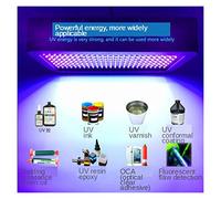 Lampe UV Resine 1500W 395nm 405nm longueur d'onde Ultraviolet LED UV colle lampe de polymérisation lumière d'huile verte for Gel vernis peinture sérigraphie 3D impression(405nm)