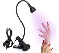 Lampe UV Sèche Ongles, 3W Lampe de Polymérisation de Colle pour Gel Pose Americaine avec Tête Ajustable, Lampe de Colle UV Ultraviolette Professionnel pour Convient pour la Manucure Doigts Secs