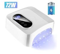 Lampe UV Sèche Ongles, Lampe à ongles rechargeable avec miroir LED for manucure en acrylique(Daidian)