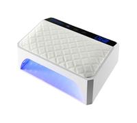 Lampe UV Sèche Ongles, Lampe à ongles UV LED 178 W avec coussin for les mains et sèche-ongles rechargeable. Espace extra large for deux mains.(blanc)