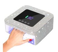 Lampe UV Sèche Ongles, Lampe UV LED 33 W, sèche-ongles professionnel avec 4 minuteries et capteur intelligent, compatible avec les types de gel.(Diamond)