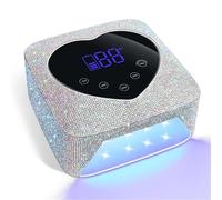 Lampe UV Sèche Ongles, Lampe UV LED 72 W for ongles avec strass en forme de cœur, appareil de manucure et pédicure(S50 Dazzling)