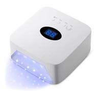 Lampe UV Sèche Ongles, Lampe UV LED 72 W for ongles avec strass en forme de cœur, appareil de manucure et pédicure(S50 White)