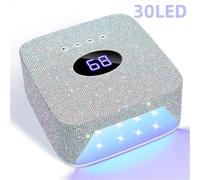 Lampe UV Sèche Ongles, Lampe UV LED 72 W for ongles avec strass en forme de cœur, appareil de manucure et pédicure(S50 Diamond)