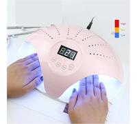 Lampe UV Sèche Ongles, Lampe UV LED for ongles, lampe UV LED for manucure, lampe for les pieds, sèche-ongles, lampe UV à deux mains, lampe for ongles, séchage des ongles, lumière UV(Pink)