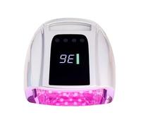 Lampe UV Sèche Ongles, Lampe UV LED rechargeable 96 W avec poignée for nail art, idéale for le séchage du vernis à ongles gel. Convient for les outils de manucure.(Silver)