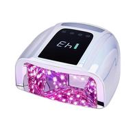 Lampe UV Sèche Ongles, Lampe UV LED rechargeable for ongles, miroir 96 W, avec coussinet métallique, sans fil, for manucure(blanc)